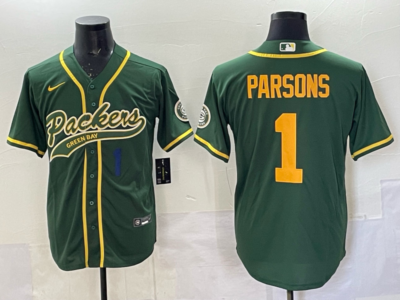 Men Green Bay Packers #1 Parson green Nike NFL 2025 jersey 05->green bay packers->NFL Jersey